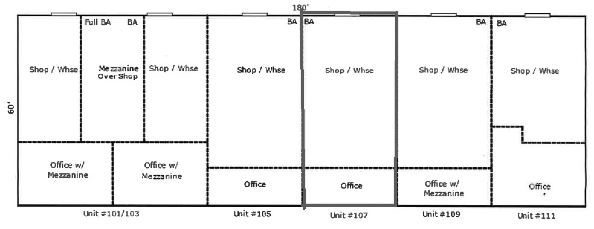 Contractor Bay & Office Space — Site & Floor Plans