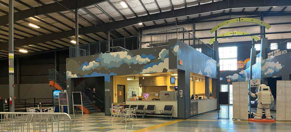 Interior lobby and concession area