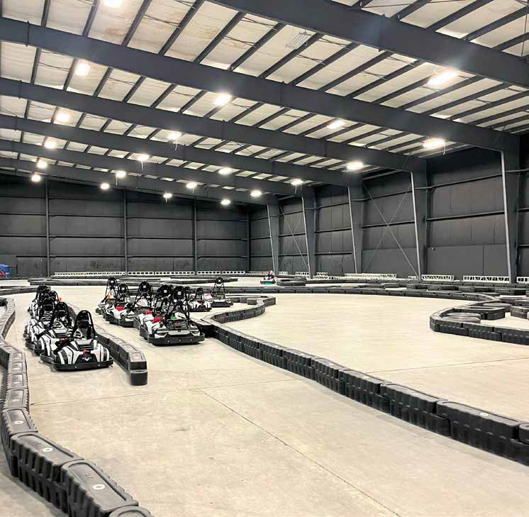 Go-kart track inside