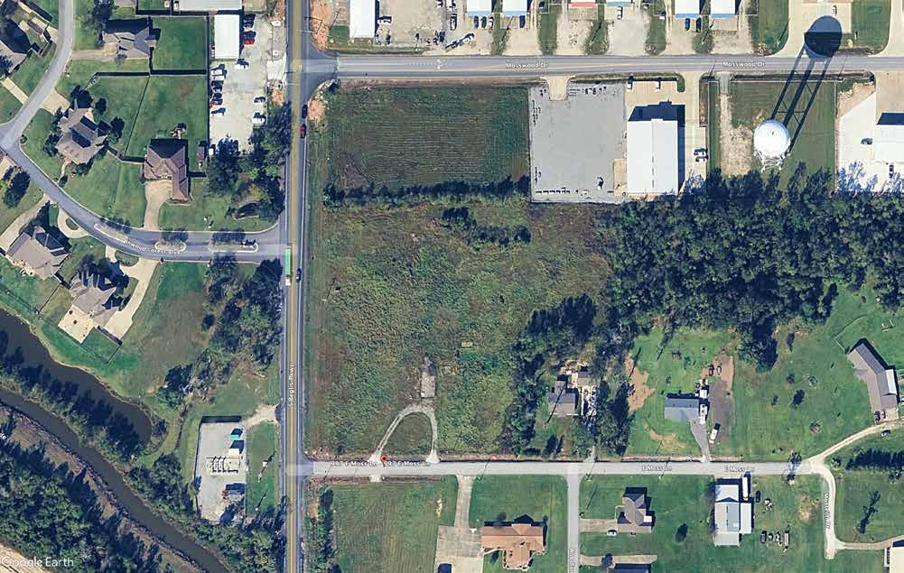 Aerial view of 997 Moss Lane, Sulphur, LA