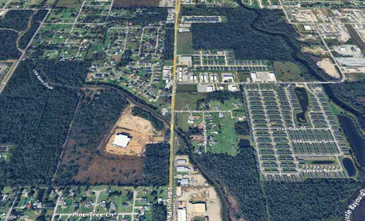 Area context aerial map